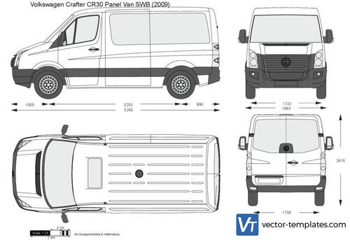 Mercedes-Benz Vito (W447) Panel Van L1 2018 Blueprint Template