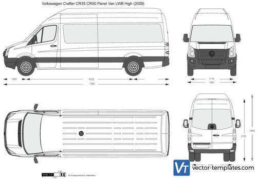 Volkswagen Crafter CR35 CR50 Panel Van LWB High