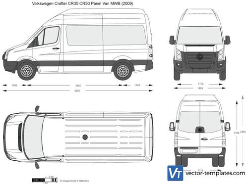 Volkswagen Crafter CR35 CR50 Panel Van MWB