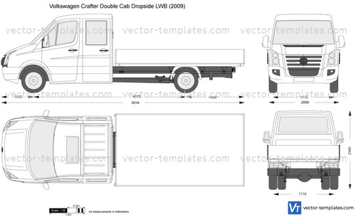 Volkswagen Crafter Double Cab Dropside LWB