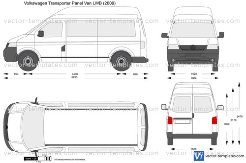 Templates - Cars - Volkswagen - Volkswagen Transporter T5 Panel