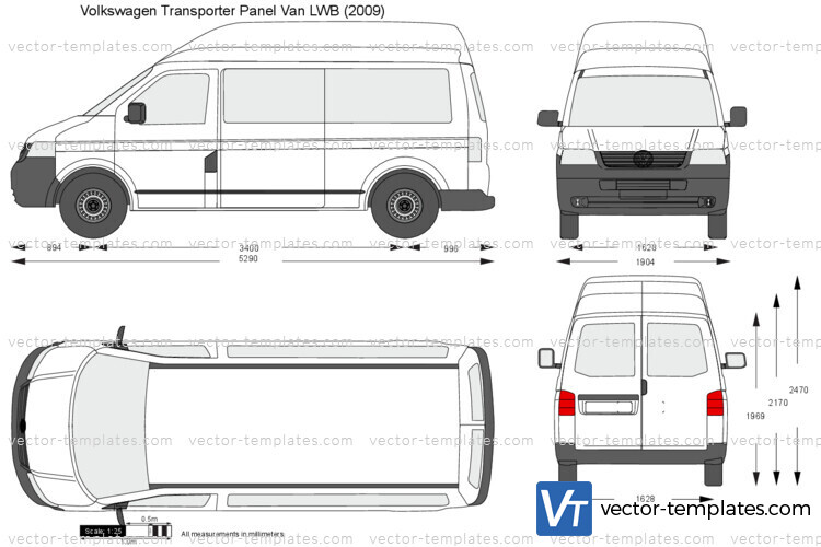 Templates - Cars - Volkswagen - Volkswagen Transporter T5 Panel