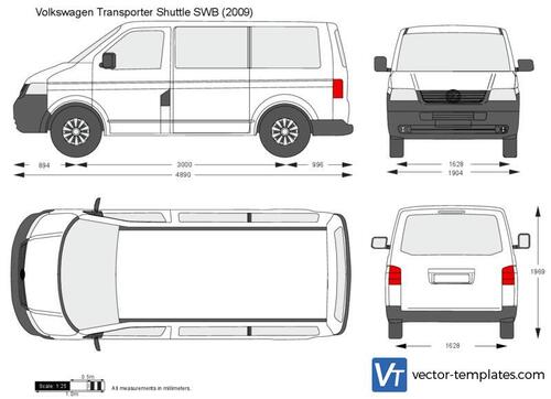 Volkswagen Transporter T5 Shuttle SWB