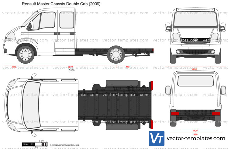 Renault Master Chassis Double Cab