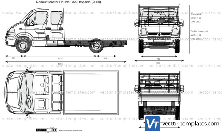 Renault Master Double Cab Dropside