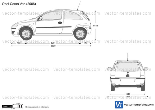Templates - Cars - Opel - Opel Corsa C Van