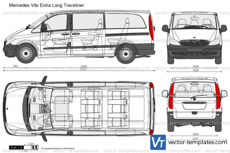 Templates - Cars - Mercedes-Benz - Mercedes-Benz Vito LWB W447