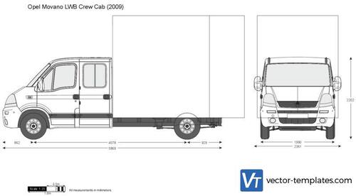 Opel Movano LWB Crew Cab