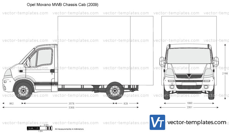 Opel Movano MWB Chassis Cab