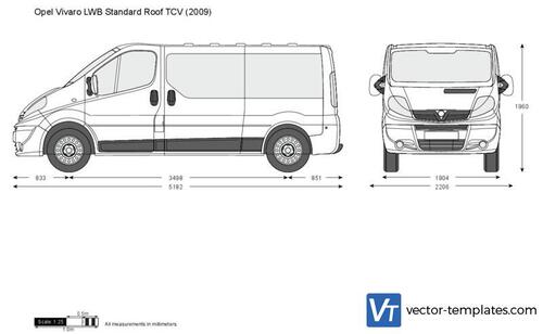 Opel Vivaro LWB Standard Roof TCV