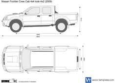 Nissan Frontier Crew Cab 4x4 look 4x2