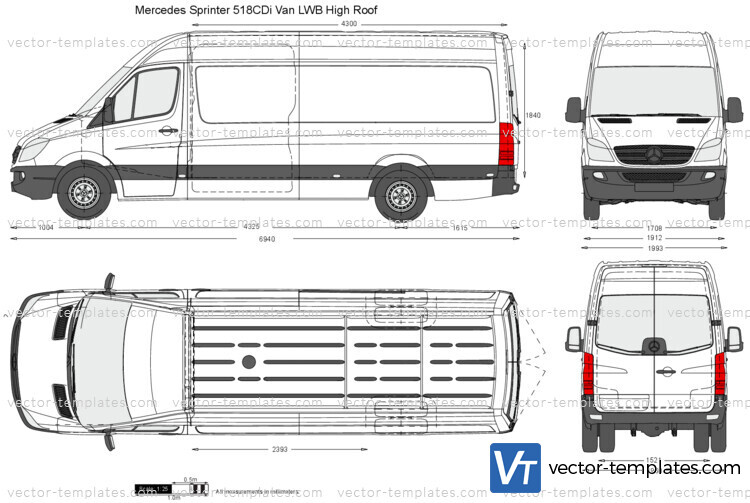 Mercedes-Benz Sprinter 518CDi Van LWB High Roof