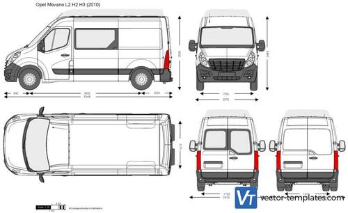 Opel Movano L2 H2 H3