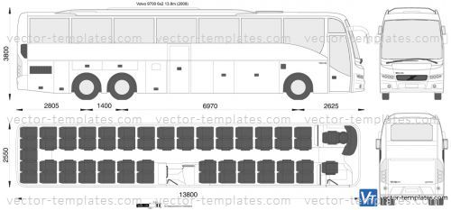 Volvo 9700 6x2 13.8m