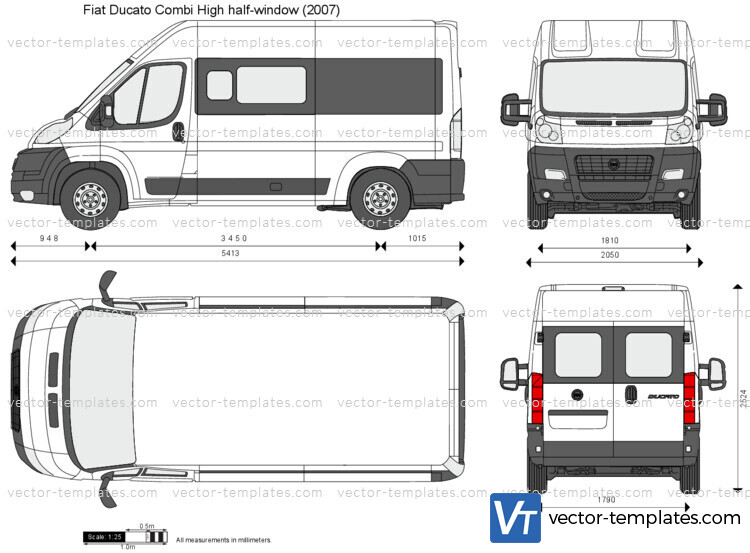 Fiat Ducato Combi High half-window