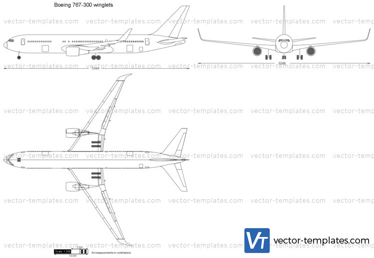 Boeing 767-300 winglets