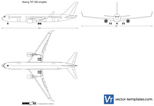 Boeing 767-300 winglets