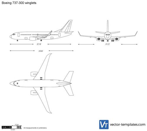 Boeing 737-300 winglets