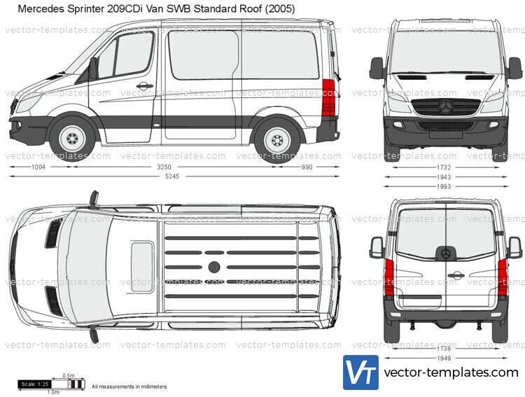 Mercedes-Benz Sprinter 209CDi Van SWB Standard Roof