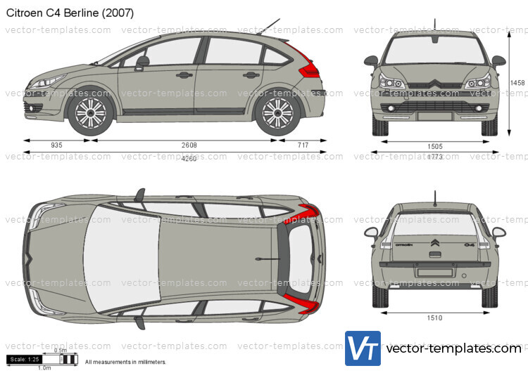 Renault Clio 3-Door vector drawing