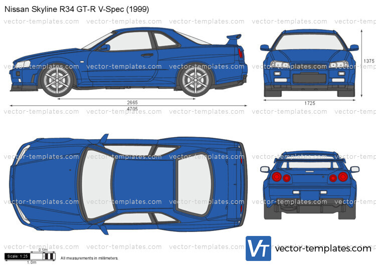 Templates Cars Nissan Nissan Skyline R34 Gt R V Spec