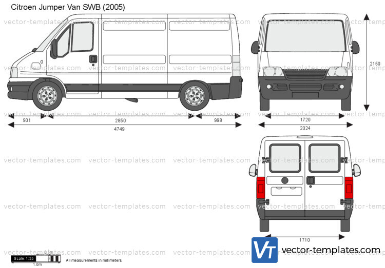 scheuren Scheiden Aanval Templates - Cars - Citroen - Citroen Jumper Van SWB