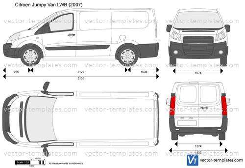 Templates - Cars - Citroen - Citroen Jumpy Van LWB