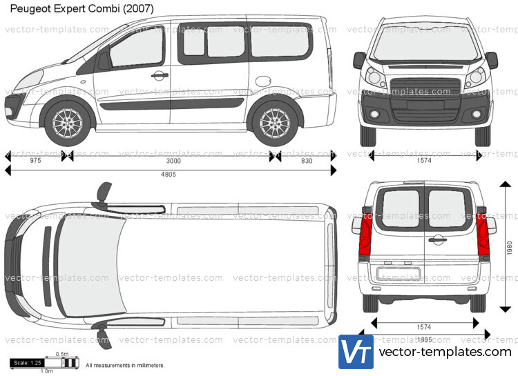 Templates - Cars - Peugeot - Peugeot Expert Combi