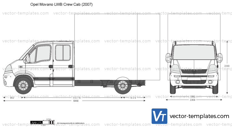 Opel Movano LWB Crew Cab