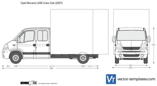 Opel Movano LWB Crew Cab