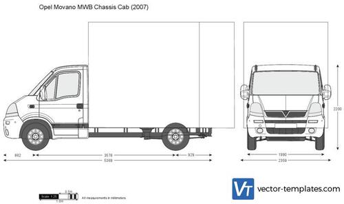 Opel Movano MWB Chassis Cab