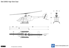 Bell 206B3 High Skid Gear