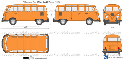 Volkswagen Type 2 Micro Bus 23-Window