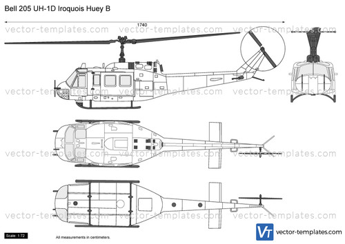 Bell 205 UH-1D Iroquois Huey B