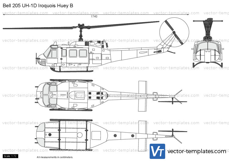 Bell 205 UH-1D Iroquois Huey B