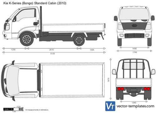 Kia K-Series (Bongo) Standard Cabin