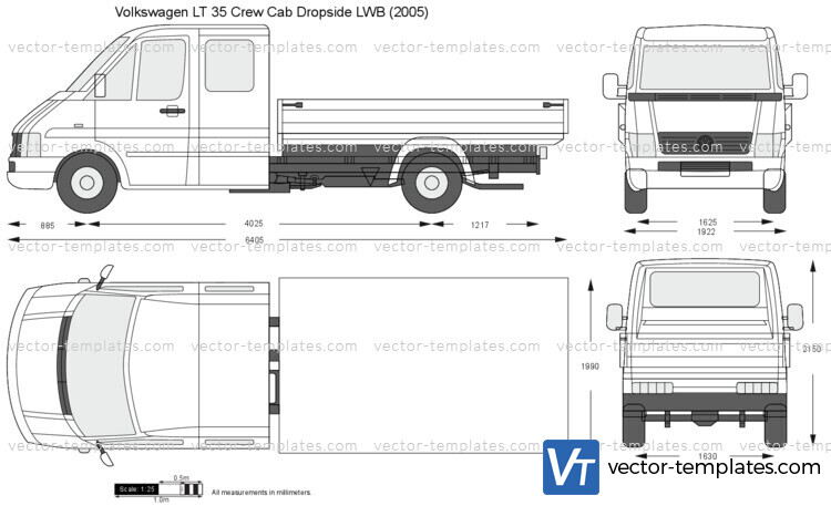 Volkswagen LT 35 Crew Cab Dropside LWB