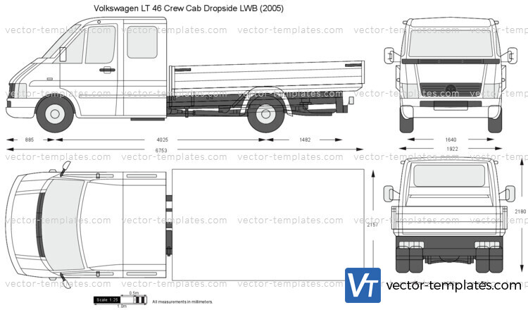 Volkswagen LT 46 Crew Cab Dropside LWB