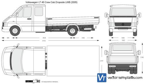 Volkswagen LT 46 Crew Cab Dropside LWB