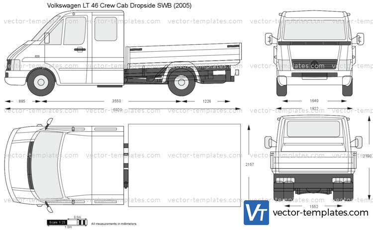 Volkswagen LT 46 Crew Cab Dropside SWB