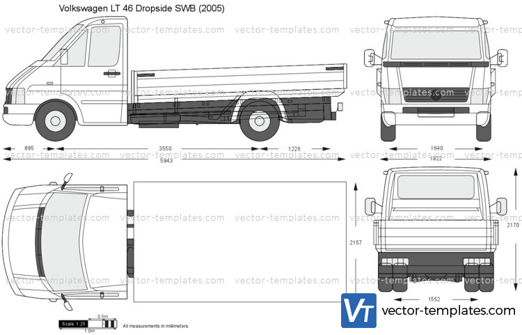 Volkswagen LT 46 Dropside SWB