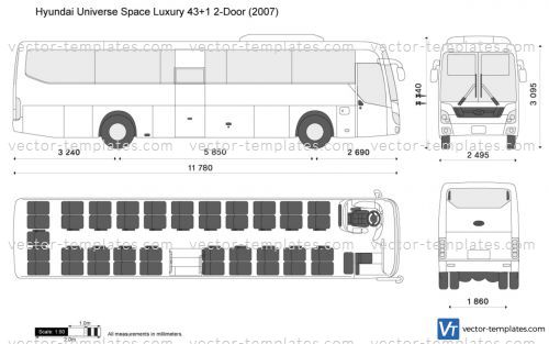 Hyundai Universe Space Luxury 43+1 2-Door