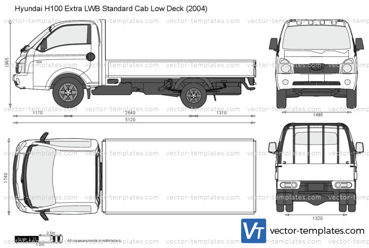 Hyundai H100 Extra LWB Standard Cab Low Deck