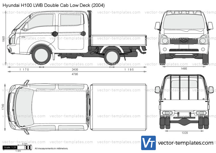 Hyundai H100 LWB Double Cab Low Deck