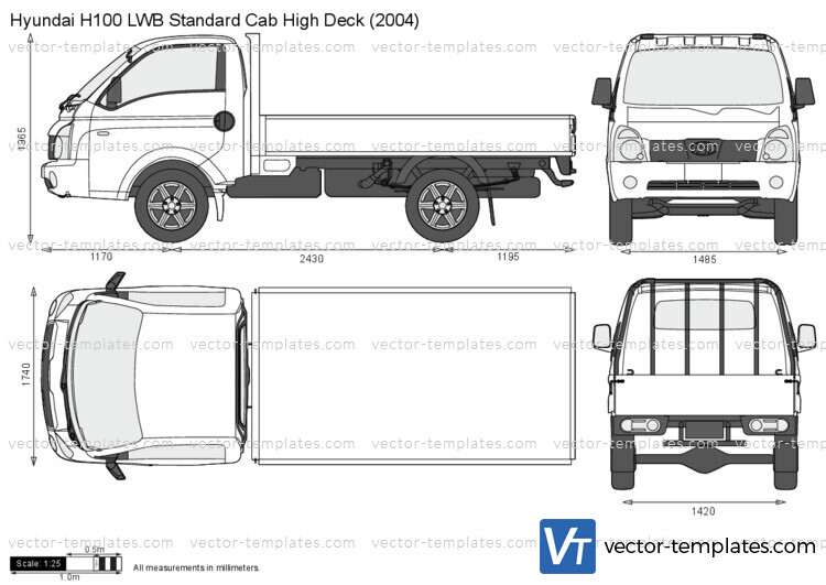 Hyundai H100 LWB Standard Cab High Deck