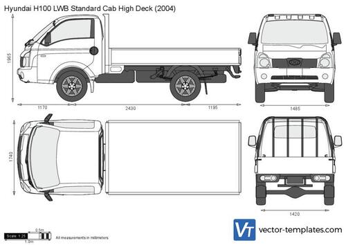 Hyundai H100 LWB Standard Cab High Deck