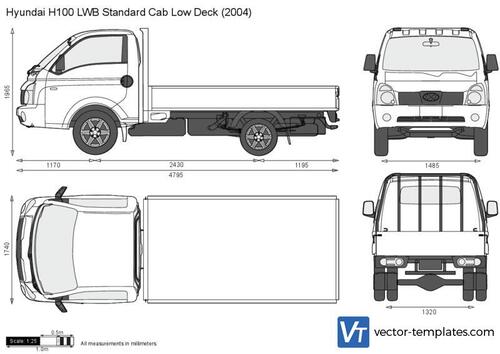 Hyundai H100 LWB Standard Cab Low Deck