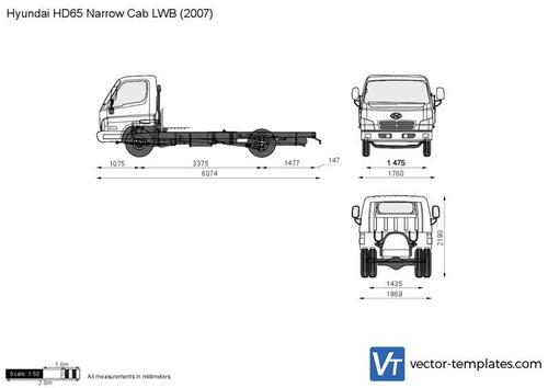 Hyundai HD65 Narrow Cab LWB