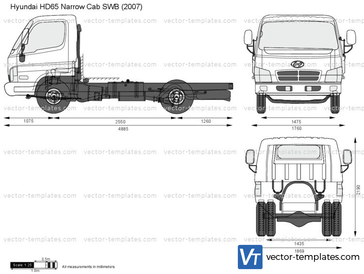 Hyundai HD65 Narrow Cab SWB