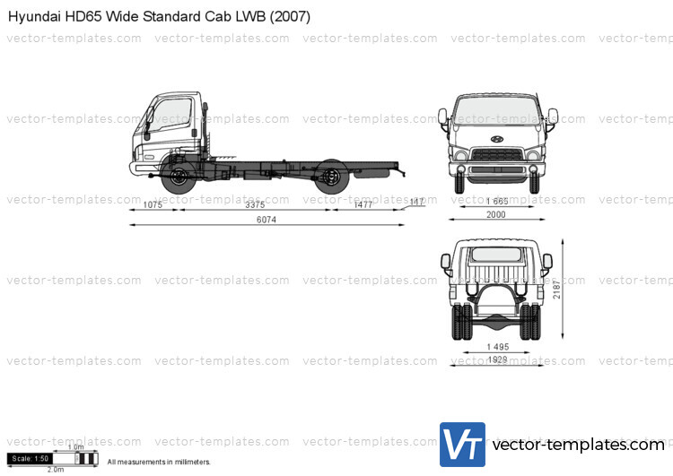 Hyundai HD65 Wide Standard Cab LWB